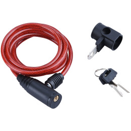 Fahrradschloss Extol lanko, 6x1500 mm rot Red