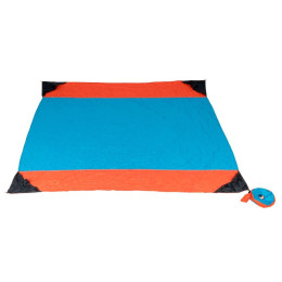 Picknickdecke Ticket to the Moon Beach Blanket blau/orange aqua/orange