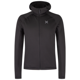 Herren Funktions-Sweatshirt Montura Fadis Grid Hooded Maglia schwarz Black