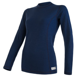 Damen-Funktionsshirt mit langen Ärmeln Sensor Merino DF dunkelblau deep blue