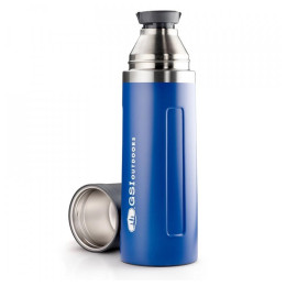 Thermokanne GSI Outdoors Glacier Stainless Vacuum Bottle 1l blau blue