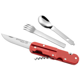 Multifunktionsmesser TB OUTDOOR Bivouac Camp Knife rot