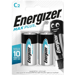 Batterie Energizer Max Plus kleine Monozelle C silber