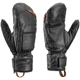Skihandschuh Leki Montera Prime Mitt schwarz/braun black-dark brown