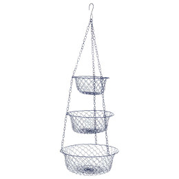 Organizer Bo-Camp Hanging baskets 3-level blau metal blue