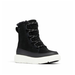 Kinder Winterschuhe Sorel Youth Sorel Explorer™ Iii Lace Wp schwarz/weiß Black, Sea Salt