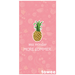 Schnelltrocknendes Handtuch Towee Ananas 80x160 cm rosa Pineeapple
