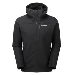 Herren Softshell-Jacke Montane Krypton Hoodie schwarz Black