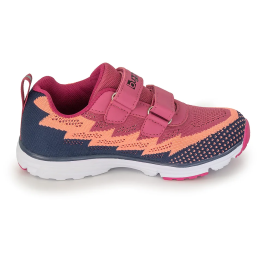 Kinderschuhe mit Klettverschluss Bugga Hone Purple rosa/blau fialová/oranžová/tmavě modrá
