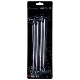 Zeltheringe-Set Trimm kolík NAILS-PEG - S27 - sada 4 ks silber silver