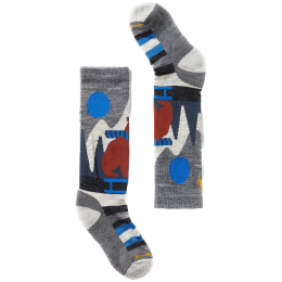 Kindersocken Smartwool Kids' Ski Light Cushion Sleigh Bear OTC grau Medium Gray