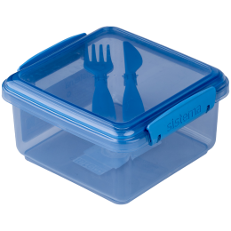 Snack-Box Sistema OBP To Go Lunchbox mit Besteck 1,2 l blau