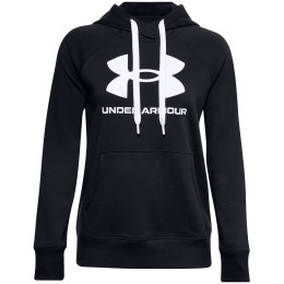 Damen-Sweatshirt Under Armour Rival Fleece Logo HD schwarz Black/White/White