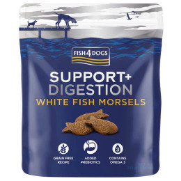 Hundeleckerlis Fish4Dogs Digestion White Fish Morsels 225g