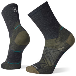 Socken Smartwool Run Zero Cushion Mid Crew 2023 grau charcoal
