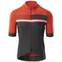Herren Radtrikot Radvik Foxtrot Gts schwarz/rot Tangarine Tango/Forest Night