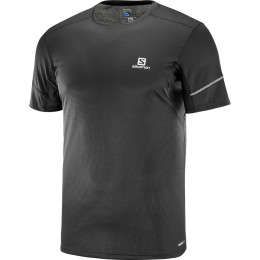 Herren-T-Shirt Salomon Agile Ss Tee M schwarz Black