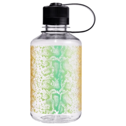 Flasche Nalgene Narrow Mouth Animal Print 500 ml grün/gelb Clear Rainbow Snake