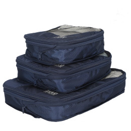 Reise-Organizer Zulu Compression Cube Set blau blue