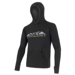 Herren-Sweatshirt Sensor Merino Upper Hory schwarz Black