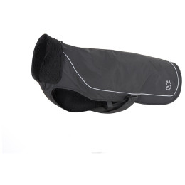 Regenmantel für Hunde Mountain Paws Fleece-Lined Dog Raincoat schwarz Black