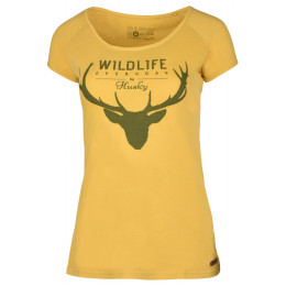 Damen-T-Shirt Husky Deer L gelb CreamyYellow