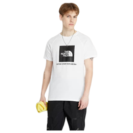 Herren-T-Shirt The North Face M S/S Raglan Redbox Tee weiß TNF WHITE