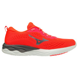 Damenschuhe Mizuno Wave Revolt 2 rot/grau FieryCoral/MetallicGray/QuietShade