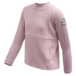 Kinder-Funktions-Sweatshirt Sensor Merino Upper Traveller Pink hellrosa Pink