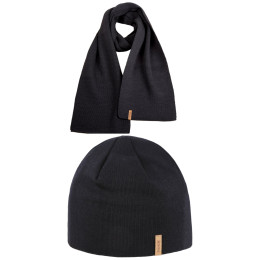 Set Kama Merino čepice a šála A02 + S07 schwarz black
