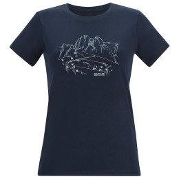 Damen-T-Shirt Regatta Womens Fingal Stretch dunkelblau Navy