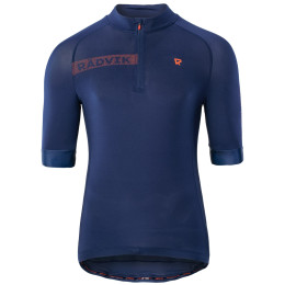 Herren Radtrikot Radvik Alpha Gts blau Medieval Blue/Tangarine Tango