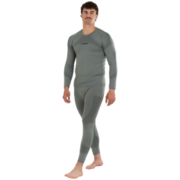 Herren-Thermounterwäsche Fundango Seamless Baselayer Set khaki khaki