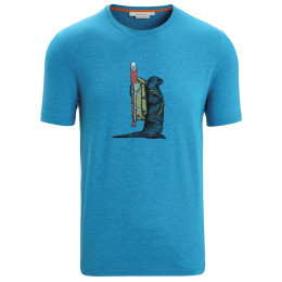 Herren-T-Shirt Icebreaker Men Central Classic SS Tee Otter Paddle blau Geo Blue