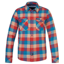 Herrenhemd Rafiki Virage rot/blau lagoon plaid