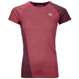 Damen-T-Shirt Ortovox 120 Cool Tec Fast Upward Ts W 2023 rot DarkBloodBlend