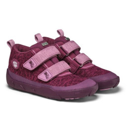 Dětské barefoot boty Affenzahn Low Boot Knit Happy Otter lila Otter