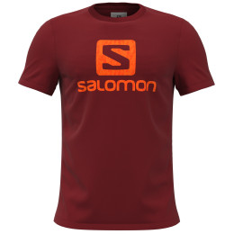 Herren-T-Shirt Salomon Outlife Logo rot RedDahlia