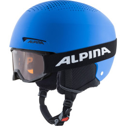 Set Helm und Brille Alpina Zupo Set (+Piney) blau modrá
