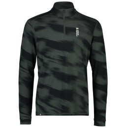 Herren-Funktionsshirt Mons Royale Cascade Merino Flex 200 1/4 Zip Rosin Motion schwarz/grau RosinMotion