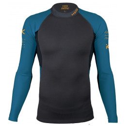 Herren-Funktionsshirt Hiko Symbio e. L/S Top blau/schwarz