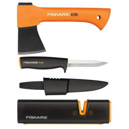 Multifunktionswerkzeug Fiskars X5 Fireplace set schwarz/orange FW25