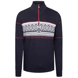 Herrenpullover Dale of Norway Moritz Masc Basic Sweater blau/weiß Navy White Raspberry