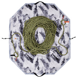 Plane unters Seil Mammut Neon Rope Tarp hellgrau alpine AOP