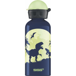 Flasche Sigg For Kids 0,4 l dunkelblau GlowMoonDinos