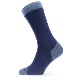 Wasserdichte Socken SealSkinz WP Warm Weather Mid Lenght blau/hellblau NavyBlue