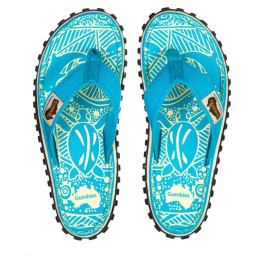 Damen Flip-Flops Gumbies Islander Turquoise Pattern türkis Turquoise