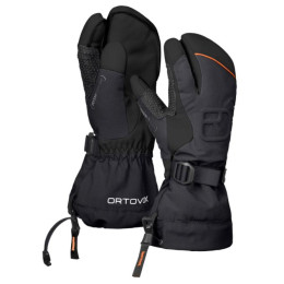Herren-Skihandschuhe Ortovox Freeride 3 Finger Glove schwarz BlackRaven