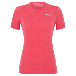 Damen-Funktionsshirt Salewa Pedroc Amr W Seamless T-Shirt korallenfarbe Calypso Coral
