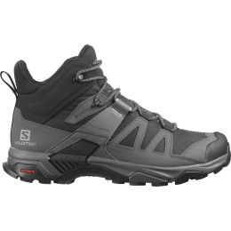 Wanderschuhe Salomon X Ultra 4 Mid Wide Gtx schwarz/grau black